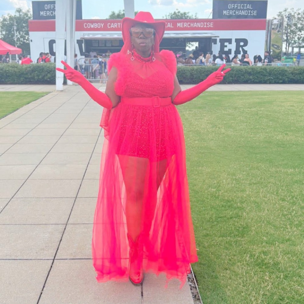 Vibrant Red Sheer Jumpsuit